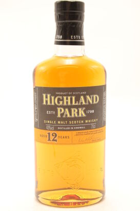 (1) Highland Park Single Malt Scotch Whisky, 12yo, 40% ABV