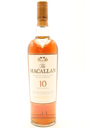 (1) The Macallan Highland Single Malt Scotch Whisky, 10yo, Sherry Cask, 40%, 700ml