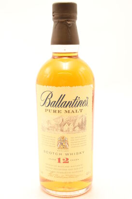 (1) Ballentine's Pure Malt Scotch Whisky, 12yo, 40% ABV