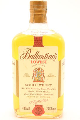 (1) Ballentine's Lowest Group Tax Rate Scotch Whisky, Special Edition 1997-1998, 40% ABV