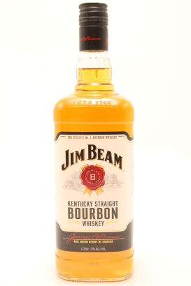 (1) Jim Beam Kentucky Straight Bourbon Whiskey, 37% ABV, 1125ml