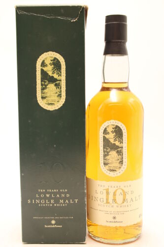 (1) Lowland Single Malt Scotch Whisky, 10yo, 40% ABV