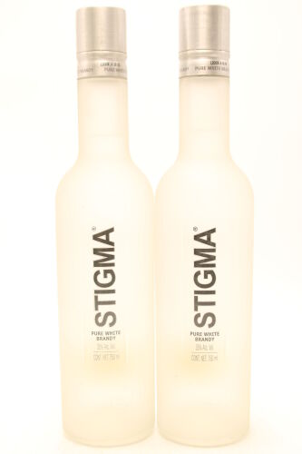 (2) Stigma Pure White Brandy, 33% ABV, 750ml