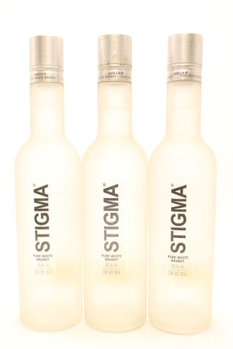 (3) Stigma Pure White Brandy, 33% ABV, 750ml