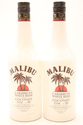 (2) Malibu Caribbean White Rum with Coconut, 21% ABV