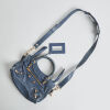 Balenciaga Blue Metallic Mini City Bag - 3