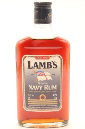 (1) Lamb's Navy Rum, 40% ABV, 350ml