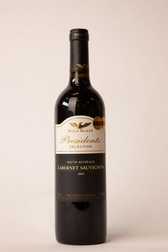 (1) 2001 Wolf Blass President's Selection Cabernet Sauvignon, South Australia