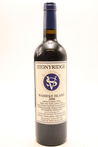 (1) 2006 Stonyridge Vineyard Larose, Waiheke Island