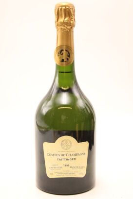 (1) 1998 Taittinger Comtes de Champagne Blanc de Blancs Brut, Champagne [JR17] [RP95] [WS94]