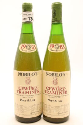 (2) 1983 Nobilo's Gewurztraminer, New Zealand