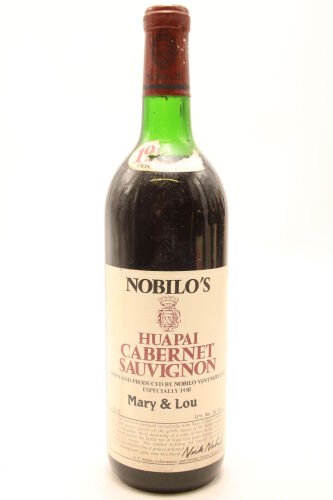 (1) 1982 Nobilos Cabernet Sauvignon Classic Claret, Huapai Valley