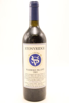 (1) 2001 Stonyridge Vineyard Larose, Waiheke Island