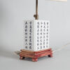 A Chinese Square 'Calligraphy' Lamp - 2