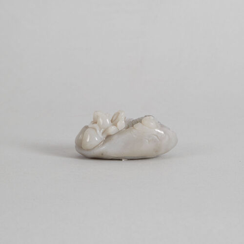 A Chinese Grey Jade Carved 'Dragon' Ornament