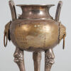 A Chinese Silver Coated Bronze Incense Burnner - 3