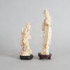 Two Chinese Resin Carved Lady Statues - 2