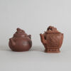 Two Chinese Red Clay Teapots
