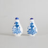 Two Chinese Blue and White Snuff Bottles