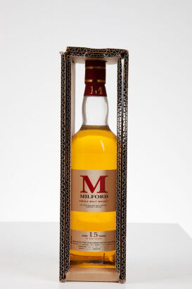 (1) Milford Single Malt Whisky 15 year old, distilled 1998, bottled 2004 700ml, 43% abv