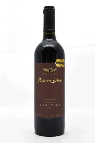 (1) 2001 Wolf Blass Brown Label Shiraz