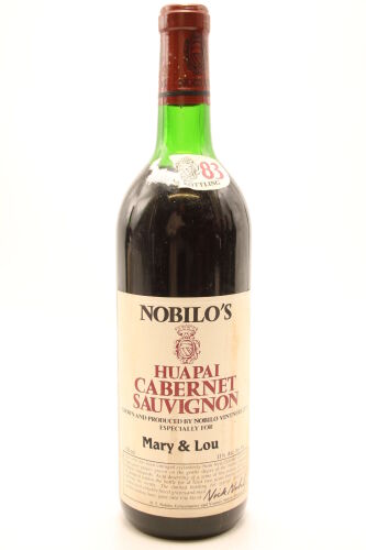 (1) 1983 Nobilos Cabernet Sauvignon Classic Claret, Huapai Valley