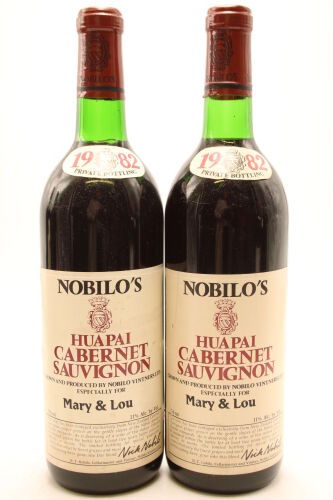 (2) 1982 Nobilos Cabernet Sauvignon Classic Claret, Huapai Valley