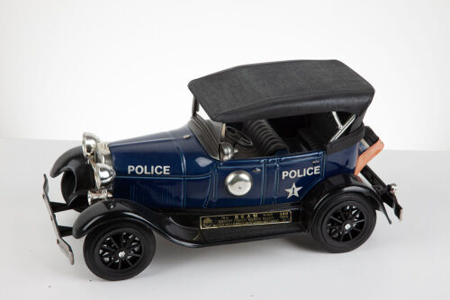 (1) Jim Beam Bourbon Whiskey Decanter 1929 Model A Police Car, 750ml 80 proof