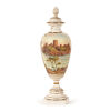 An Urn Shaped Lampbase, Royal Worchester Hand Painted and Signed by Raymond Rushton