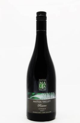 (1) 2007 Matua Reserve Syrah