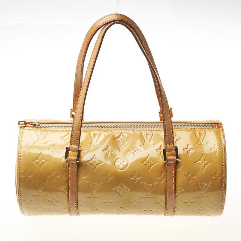 Louis Vuitton Papillon 30 Yellow Vernis Vintage Bag