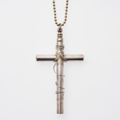 Tiffany & Co Silver Cross Whistle Pendant