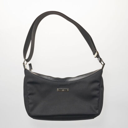 Gucci Black Nylon Shoulder Handbag