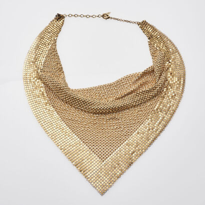 Whiting and Davis Vintage Disco Necklace