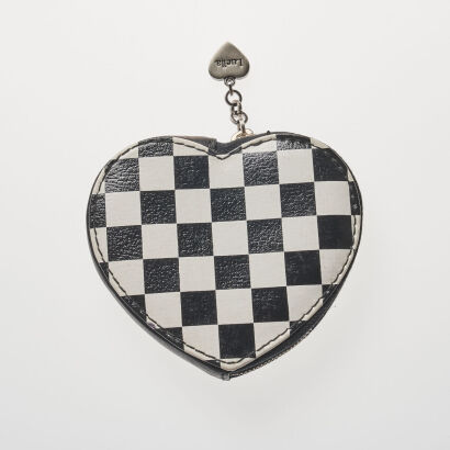 Luella Bartley Checker Heart Coin Pouch