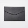 Aquascutum Black Leather Notebook Cover Wallet