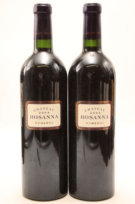 (2) 2003 Chateau Hosanna, Pomerol [JR 16.5] [WS93]