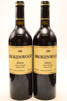 (2) 1998 Brokenwood Rayner Vineyard Shiraz, McLaren Vale