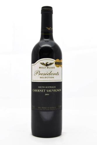 (1) 2001 Wolf Blass Presidents Selection Cabernet Sauvignon
