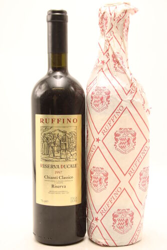 (2) 1997 Ruffino Riserva Ducale Oro-Gold, Chianti Classico Gran Selezione DOCG