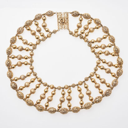 Napier Cleopatra Egyptian Filigree Choker