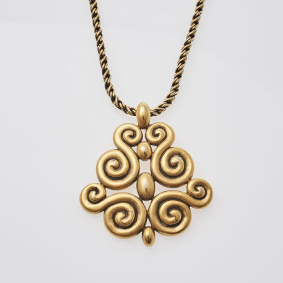 Yves Saint Laurent Swirl Necklace