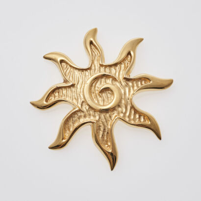 Givenchy Sun Motif Brooch