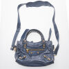 Balenciaga Blue Metallic Mini City Bag - 2