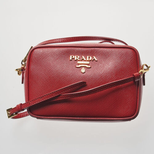 Prada Saffiano Lux Bandoliera Crossbody Bag
