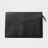 Louis Vuitton Black Epi Homme Clutch