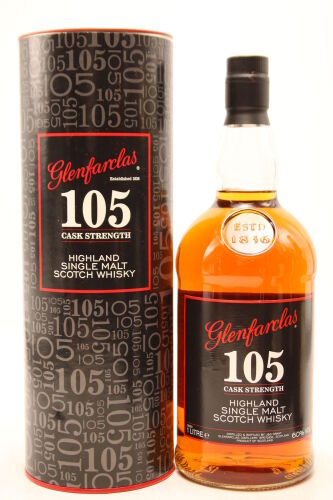 (1) Glenfarclas 105 Cask Strength Single Malt Scotch Whisky, 60% ABV, 1000ml (GB)