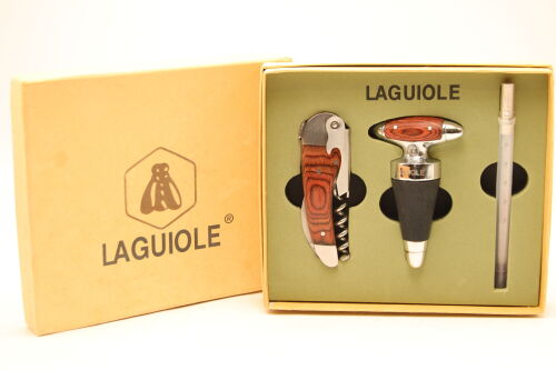 (1) Laguiole - Wine gift set - 3 pcs. w. thermometer