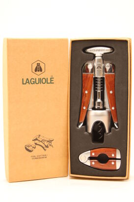 (1) Laguiole - Corkscrew and foil cutter - Pakka wood