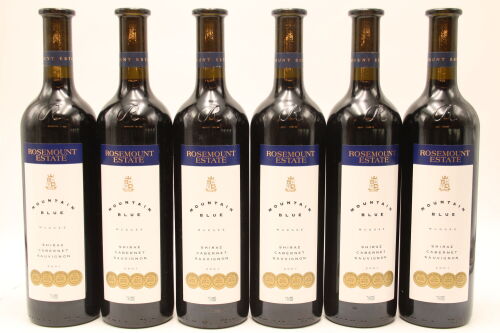 (6) 2001 Rosemount Estate Mountain Blue Shiraz-Cabernet, Mudgee